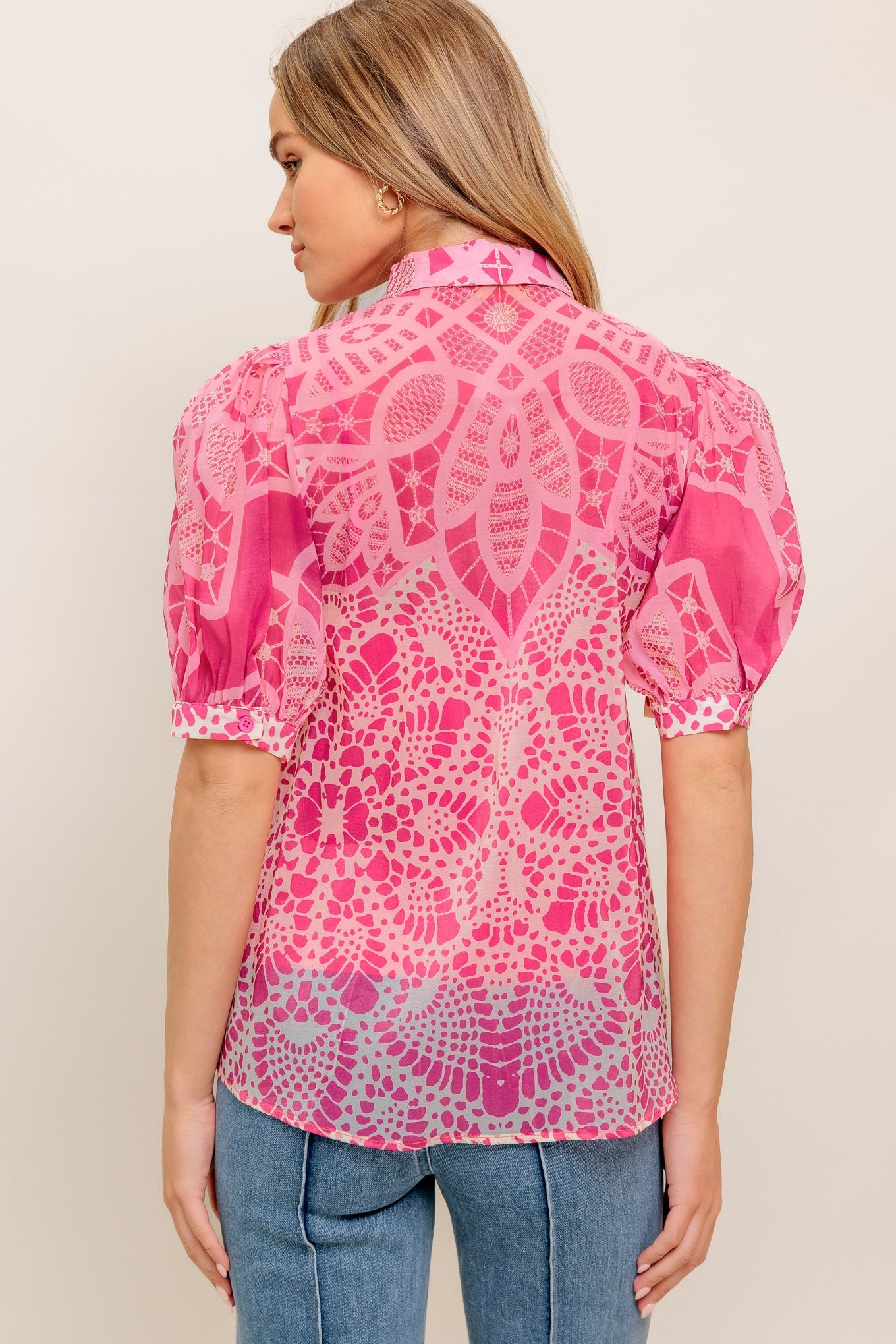 PRECIOUS HEART WOVEN TOP Flying Tomato